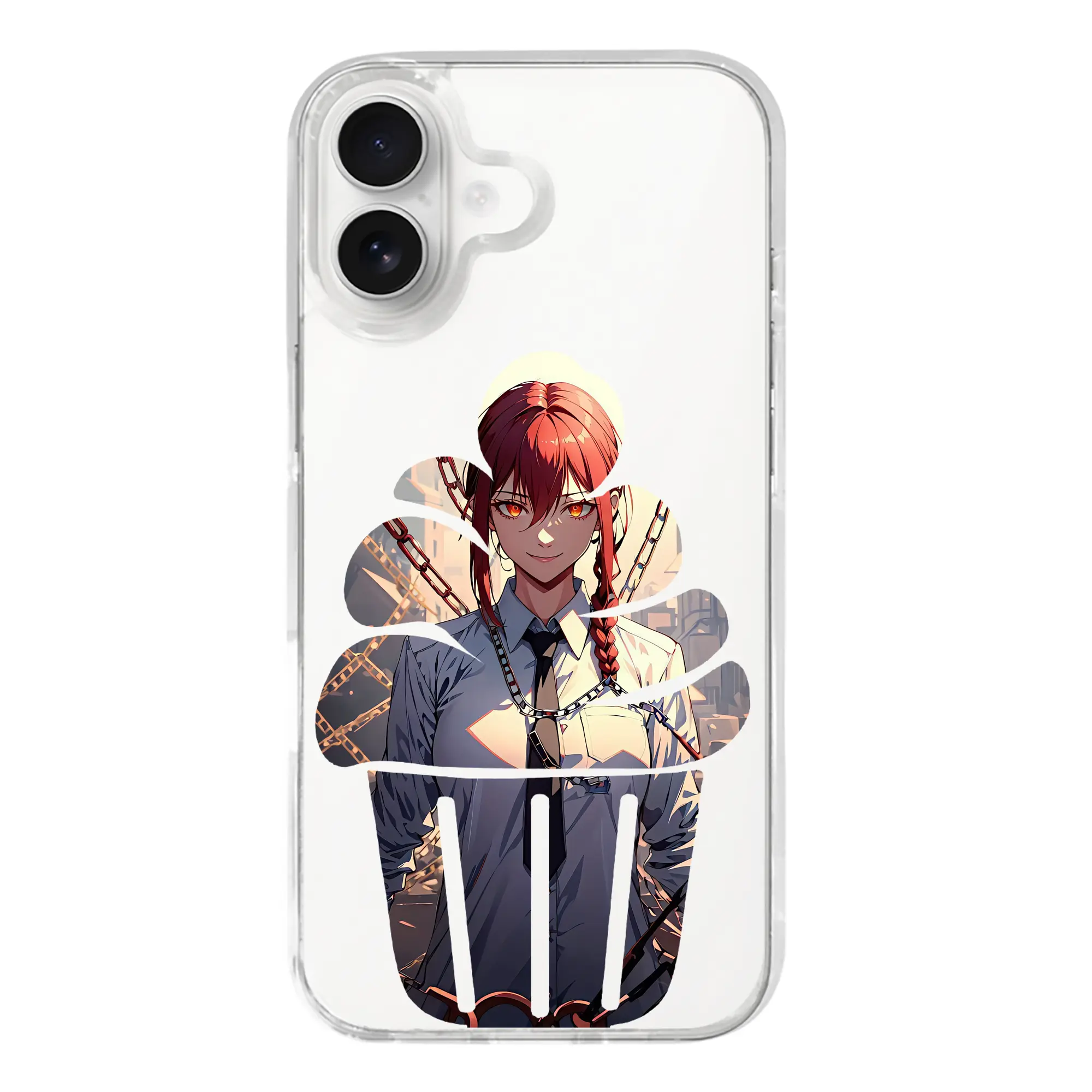 チェンソーマン グッズ,マキマ - iPhone 17シリーズ 透明スマホケース – 薄型・耐衝撃・精密フィット保護カバー